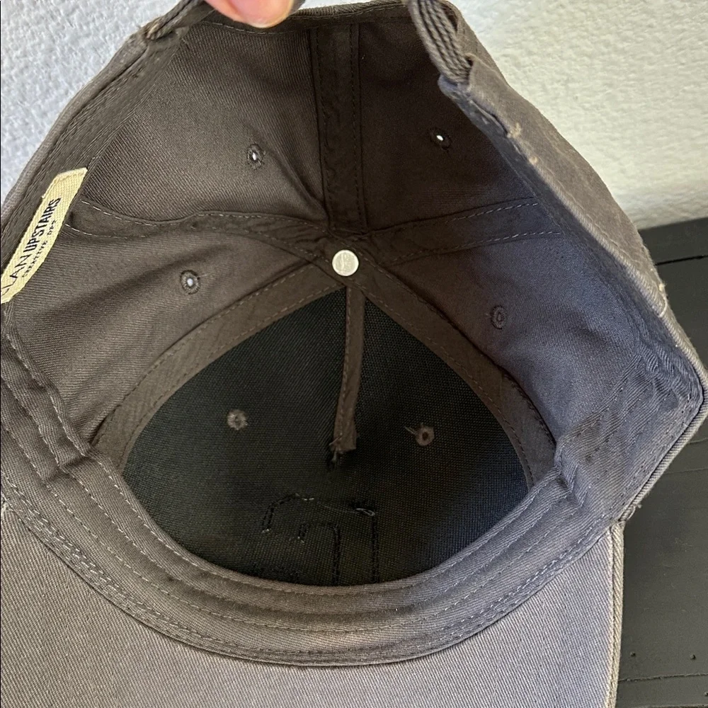 Clan Upstairs Men's Gray Cap with Textured Letter C